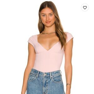 Free People Duo Corset Cami in Ballet Pink